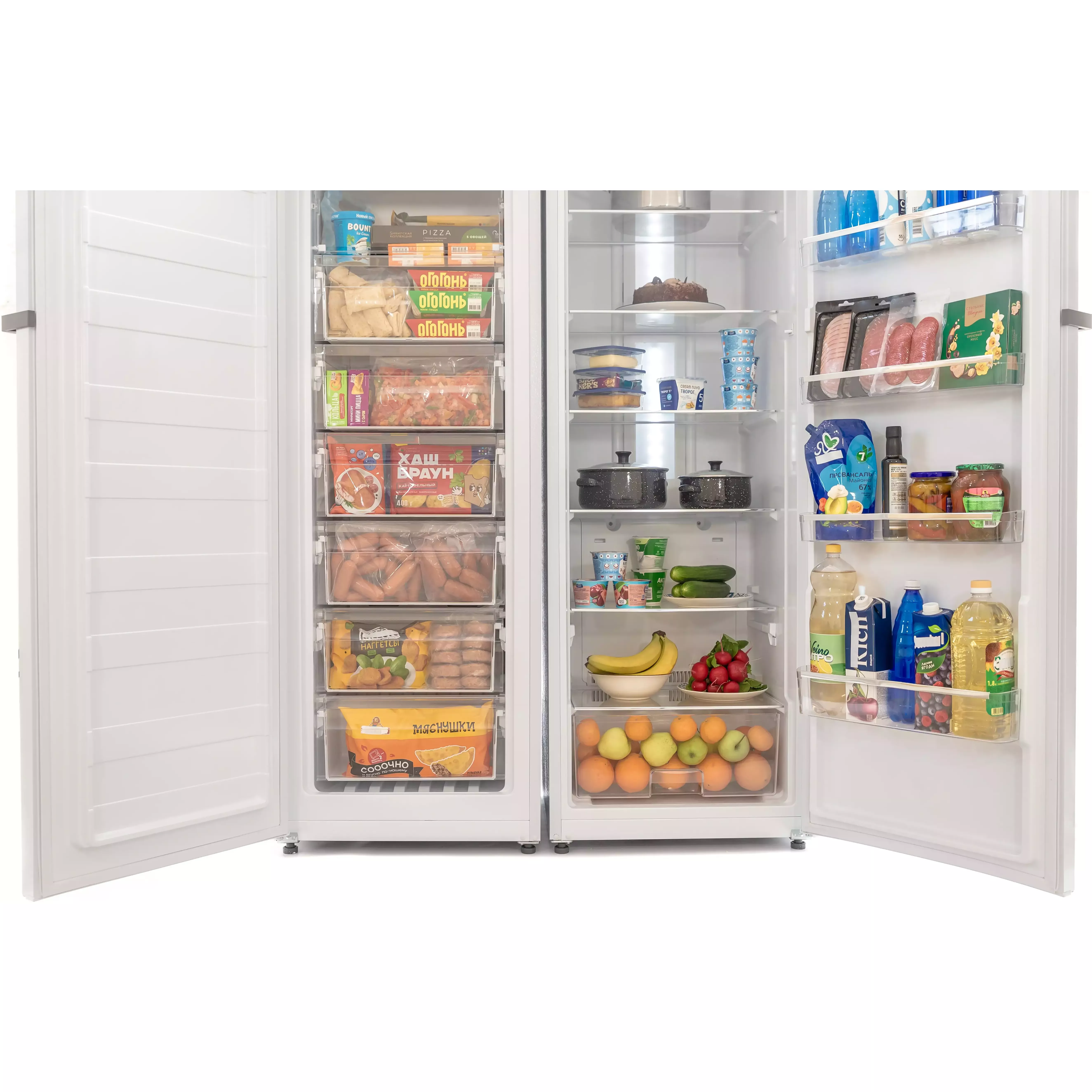 ����������� Side-by-Side SCANDILUX SBS174E01W ����� Total No Frost