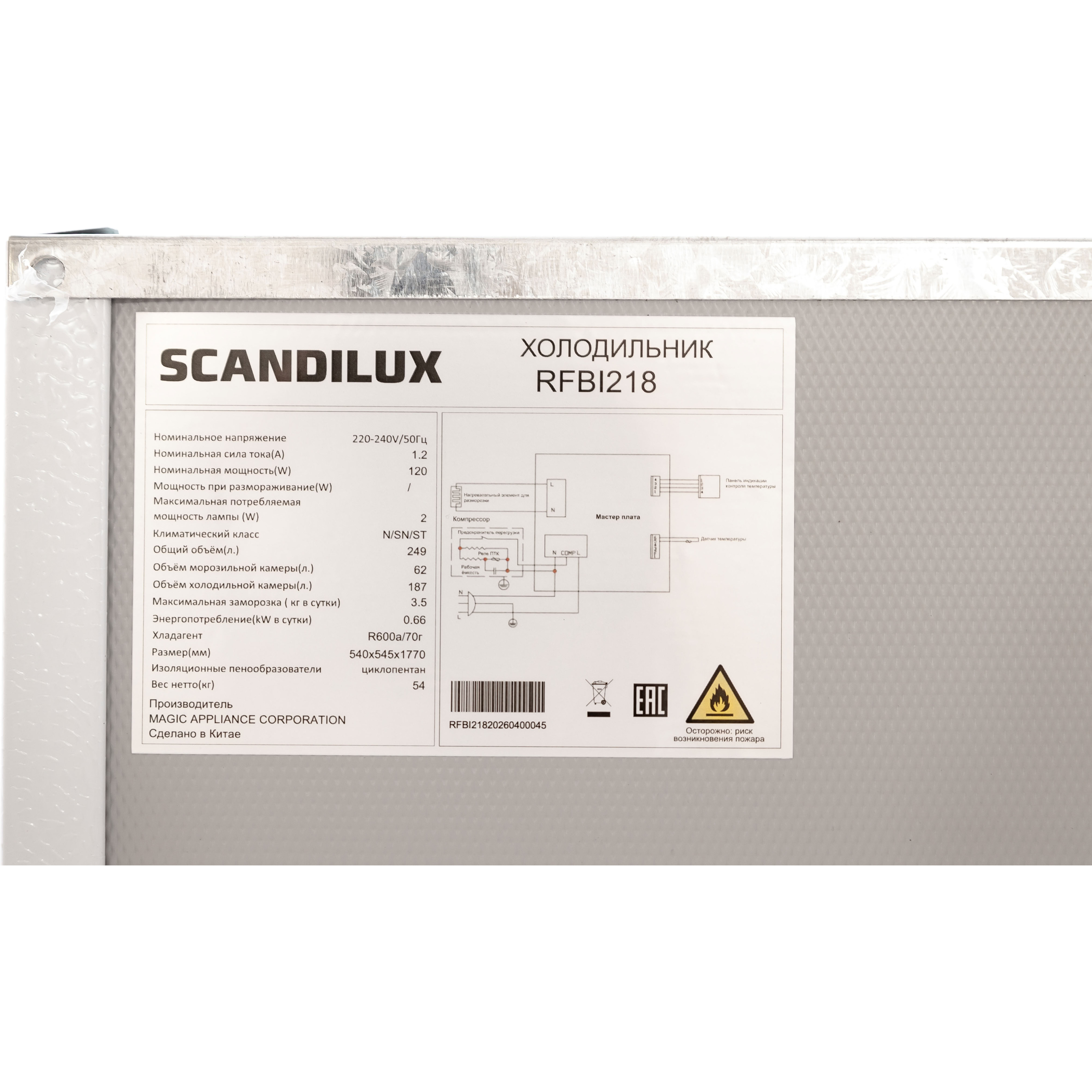 ������������ ����������� SCANDILUX RFBI218